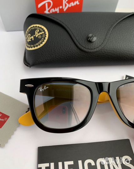 Очки ray ban wayfarer 50 пепельные