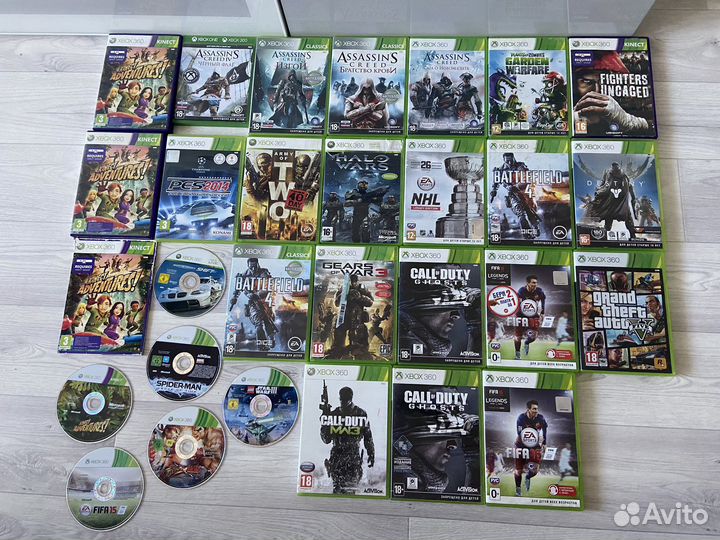 Диски Xbox 360,игры SP 3,SP 4 диски XBox One