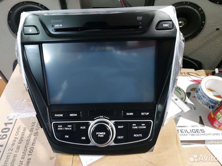 Штатная магнитола на hyundai santa fe mtxt900DM