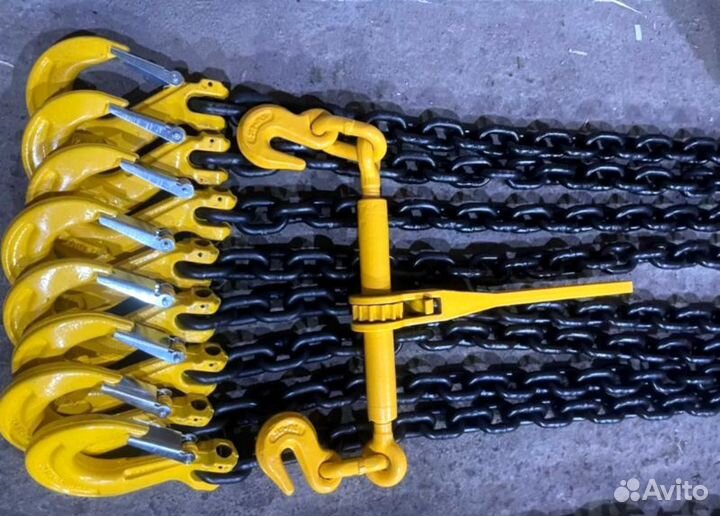 Стяжка цепь с крюками для крепления груза