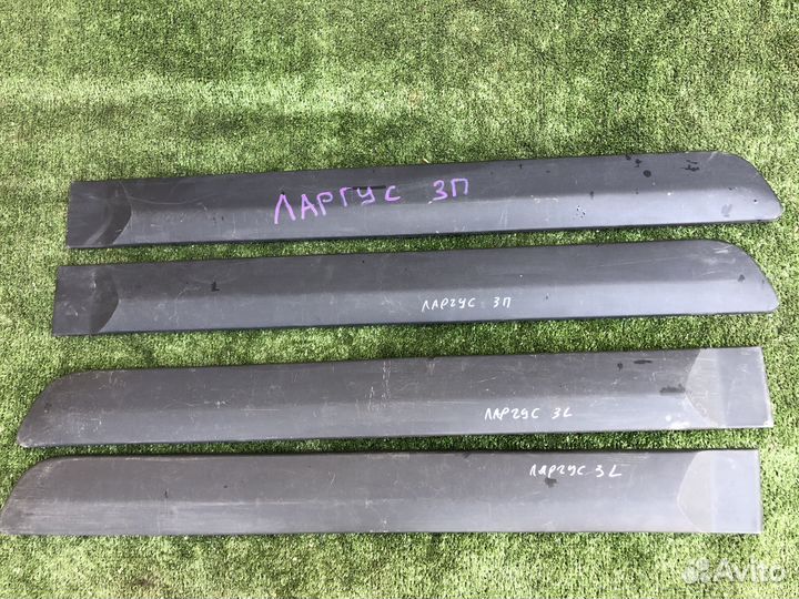 Молдинг задней левой правой двери лада ларгус