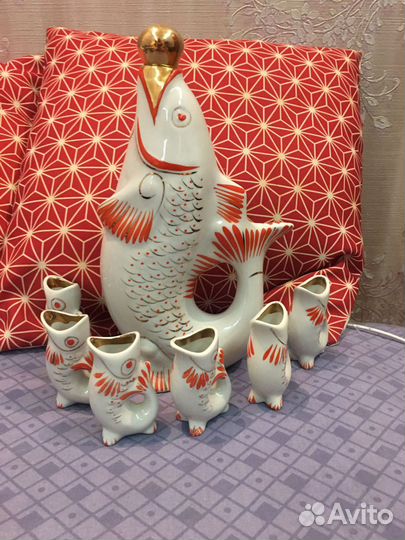 Рыба штоф с рюмками