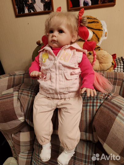 Кукла реборн силиконовая 65см