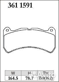 Dixcel Колодки перед Subaru STI (VAB) 2017+ 6POT