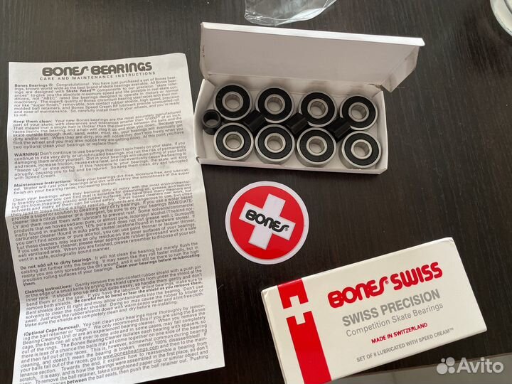 Подшипники Bones swiss для скейтборда/лонгборда