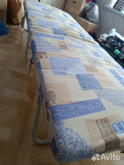 Раскладушка с матрасом бу