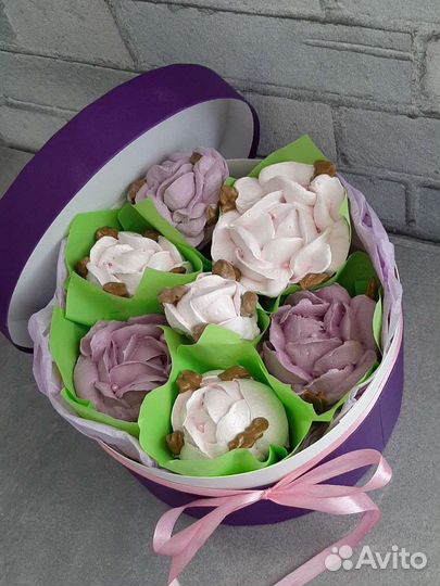 Цветы из зефира