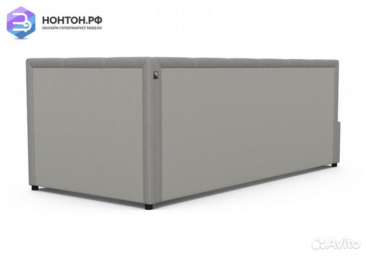 Софа Квадро рогожка серая