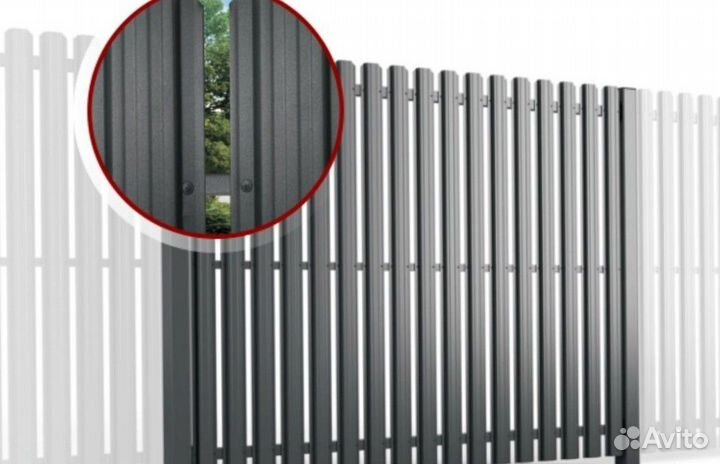 Железный штакетник