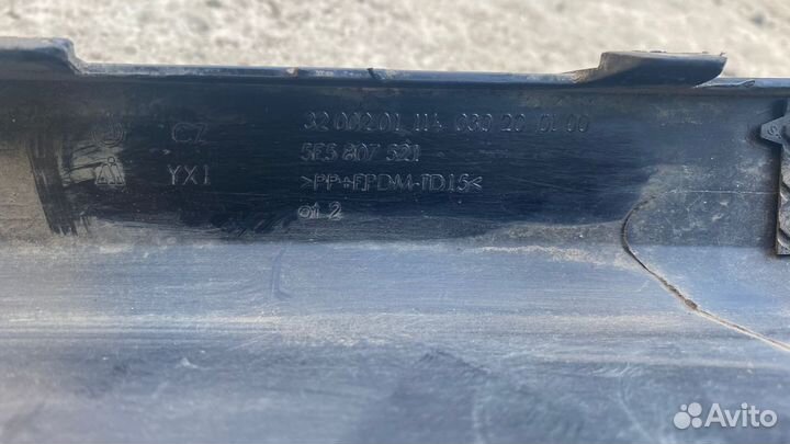 Спойлер заднего бампера skoda octavia a7