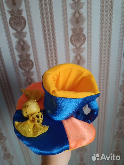 Шляпа шляпника ободок карнавальный конфетка