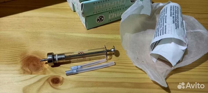 Шприц стеклянный СССР