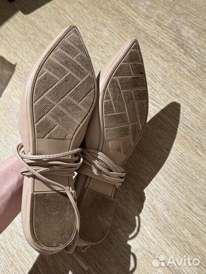 Балетки бежевые 38 размер