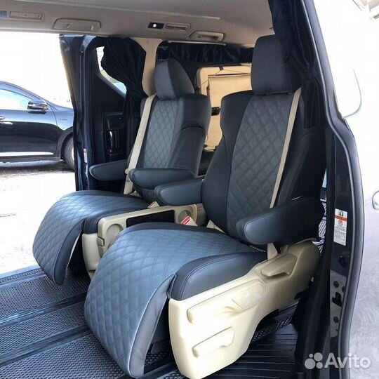 Чехлы Toyota Alphard 30 (3D ромб)