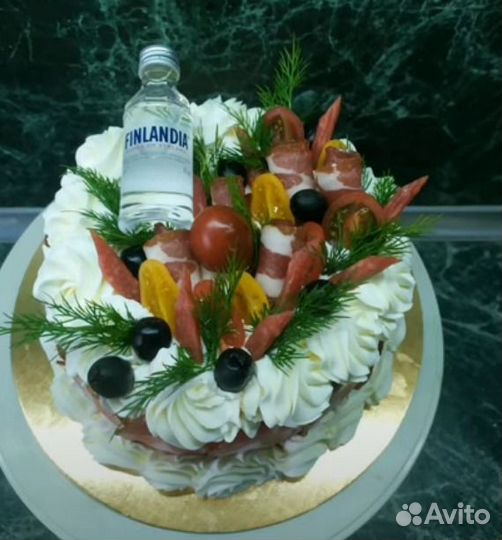 Мясные торты, мужские торты, наполеон закусочный