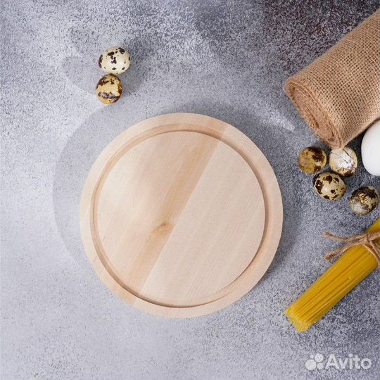 Доска разделочная круглая Доляна «Фортуна», d20 см