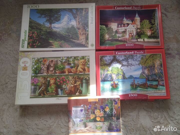 Пазлы 1000, 1500