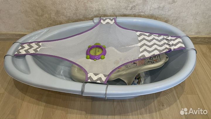 Ванночка для купания в комплекте с гамаком, горкой
