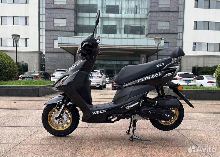 Скутер велс нев чок 50(80) CC(черный)