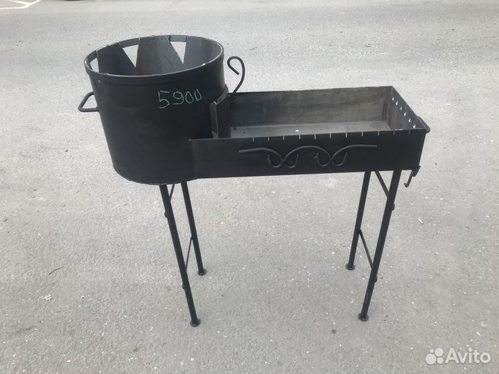 Мангал с очагом