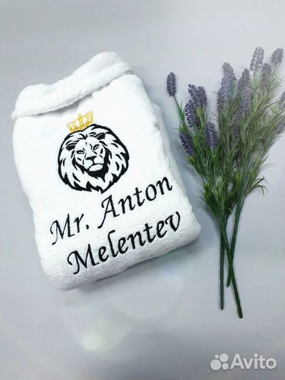 Халаты с вышивкой, именные халаты с вышивкой