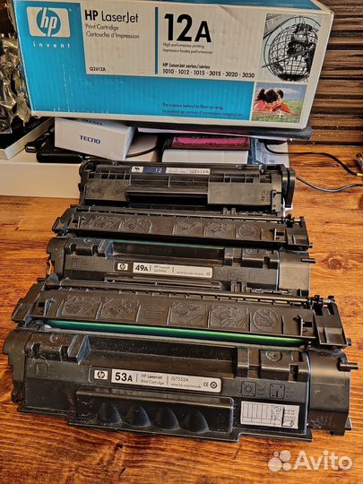 Картридж лазерного принтера HP 12A, 49A, 53A