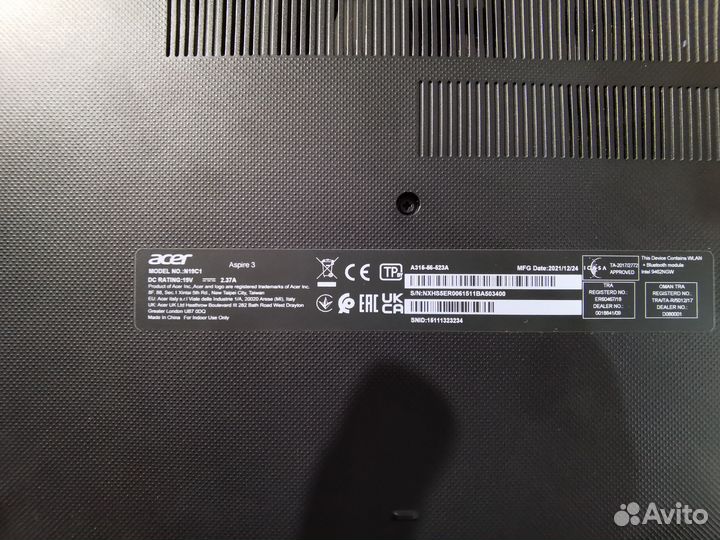 Ноутбук Acer aspire 3 A315-56