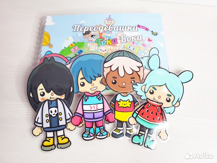 Альбомы с играми на липучках Тока Бока