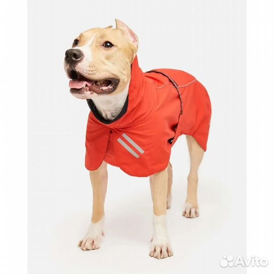 Попона/дождевик для собак красная