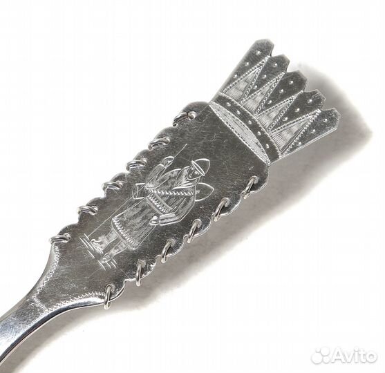 Серебряный сервировочный нож-лопатка. Швеция, 1966