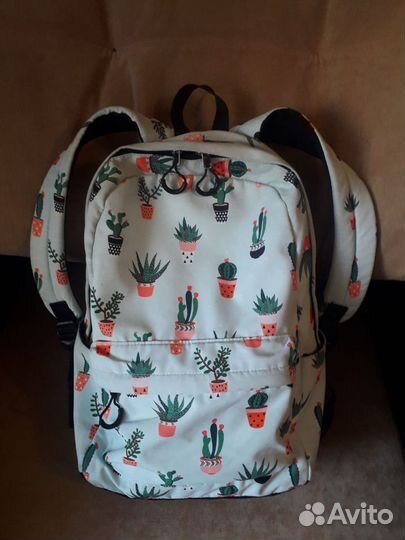 Рюкзак вместительный с принтом кактусы