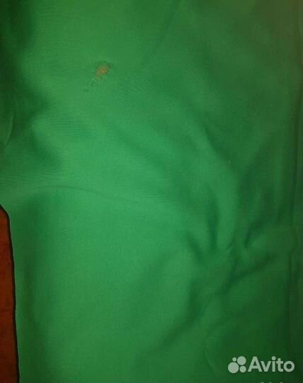 Зелёный футер, футор с начесом ткань