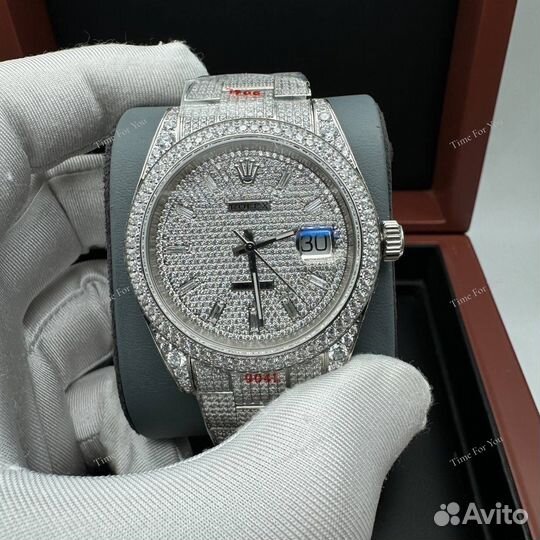 Роскошные мужские часы Rolex с камнями