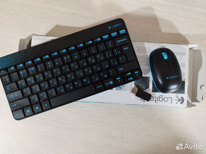 Клавиатура и мышка беспроводная Logitech mk240