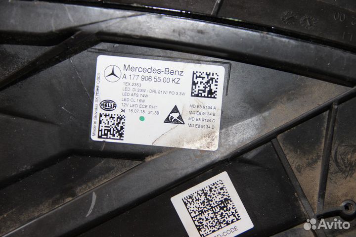 Фары Multibeam Mercedes А-Класс, Мерседес