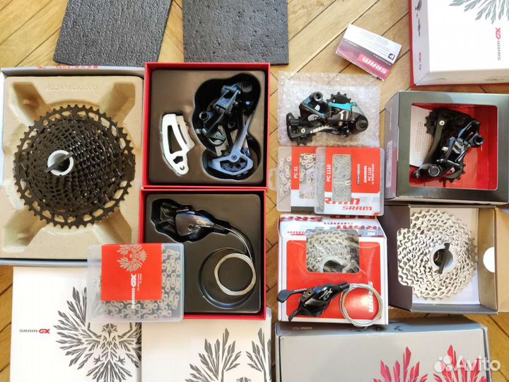 11-12ск. Манетки, Кассеты, Переключатели, Цепи