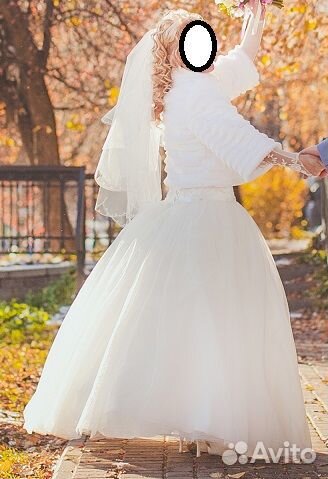 Шубка накидка на платье