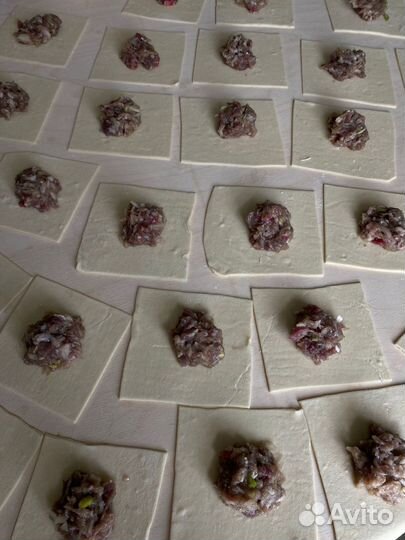 Домашние манты ручной лепки