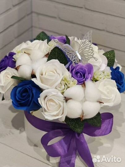 Букет из мыльных роз