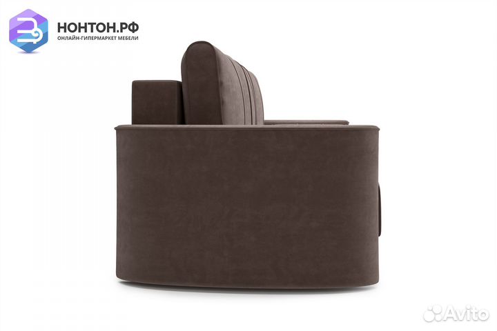 Диван еврокнижка Колибри 3-х местный коричневый