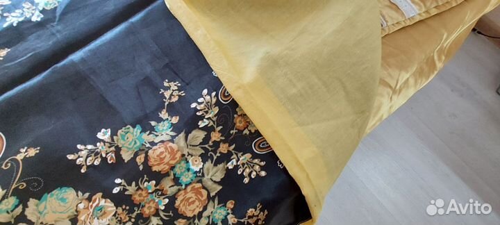 Постельное белье двуспальное, шелк/атлас