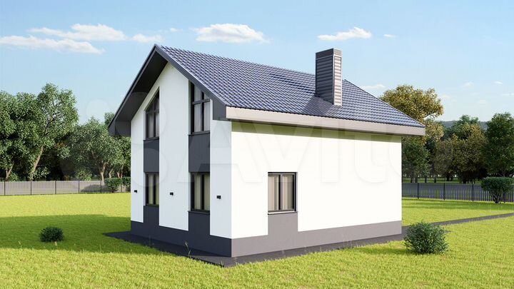 Коттедж 125 м² на участке 6 сот.