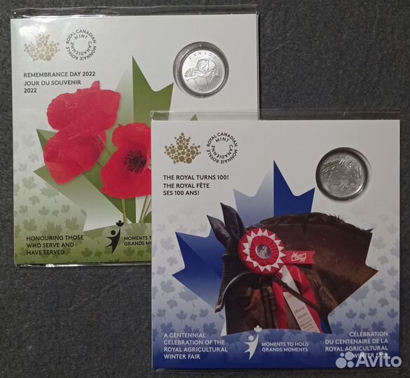 Монеты Канада 2022 Серебро