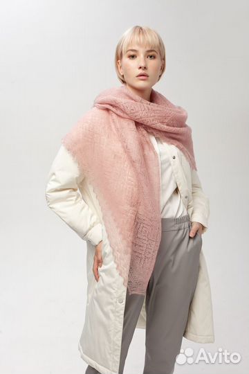 Оренбургский пуховый платок паутинка арт. А140-06