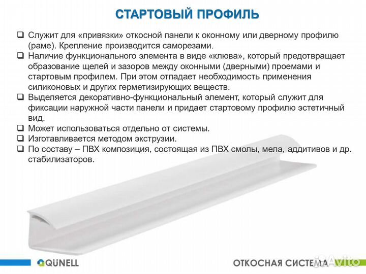 Пластиковые откосы