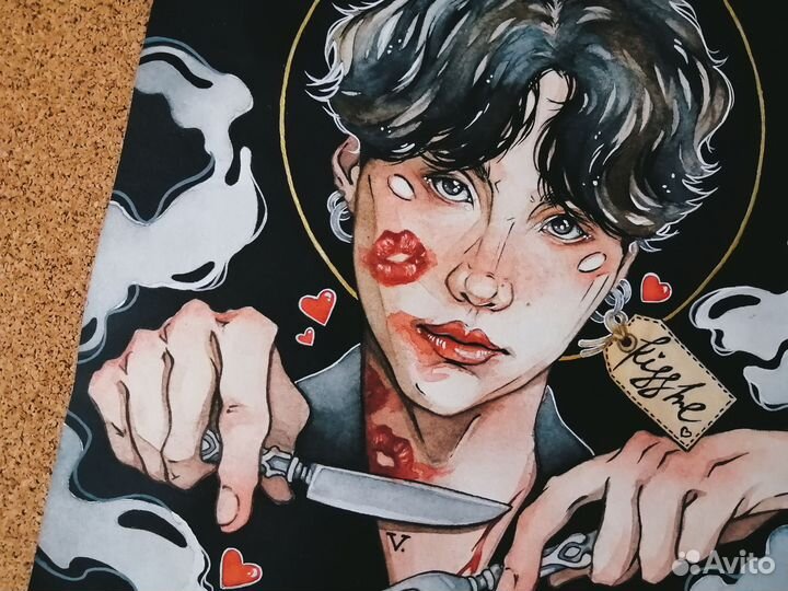 Рисунок /фанарт Юнги (BTS)