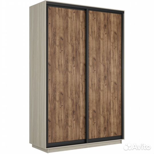 Шкаф-купе 2-дверный шкаф Оптим Двери дсп Крафт таб