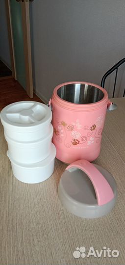 Термос для еды с контейнерами, б/у