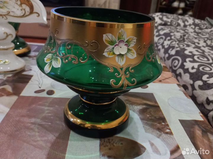 Ваза для фруктов богемия