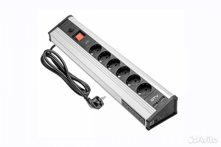 Сетевой фильтр настольный GTV AE-pbmul6S6U-53